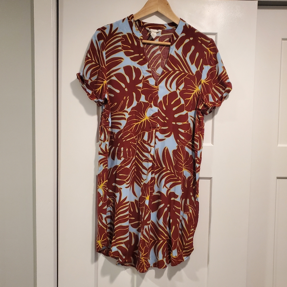 H&M Hawaiian print tunic dress